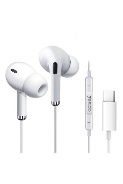 Yesido Căști cu fir compatibile cu orice telefon Type-C, In-Ear, Microfon, 1,...