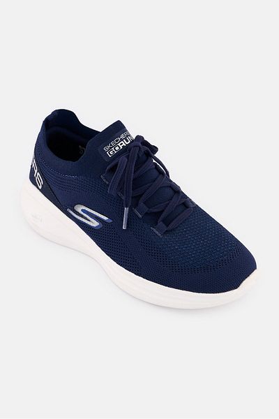 SKECHERS Women Go Run Fast Lace Up Running Shoes, Navy Blue