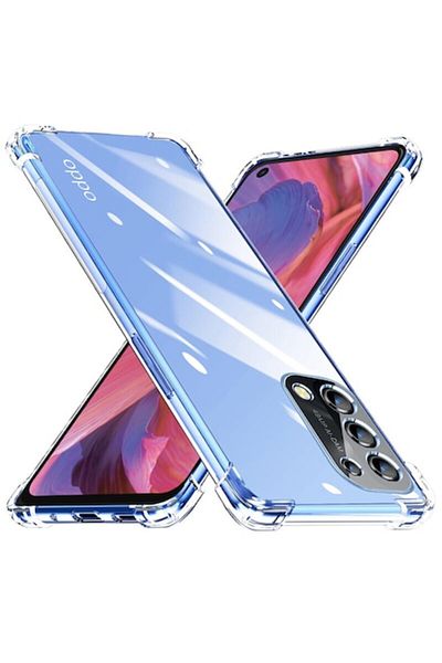 Dali Protective Silicone Case for Oppo A54 5G/A74 5G/OnePlus Nord N200 5G, ShockProof, Transparent