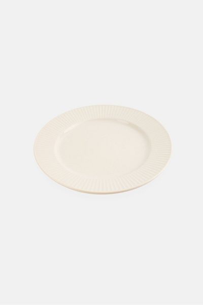 BIA Cordon Bleu Glazed Porcelain Sunray Salad Plate, Cream