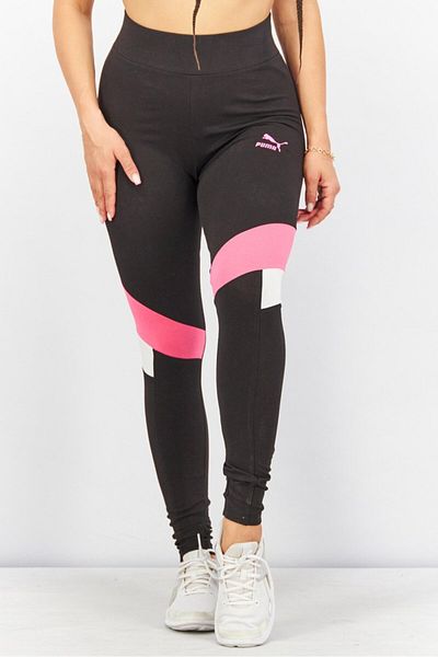 Puma Women Pull On Graphic Leggings, Black