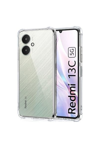 Dali Protective Case Compatible with Xiaomi Redmi 13C 5G, Shockproof Clear Silicone, Reinforced Edges, Tr