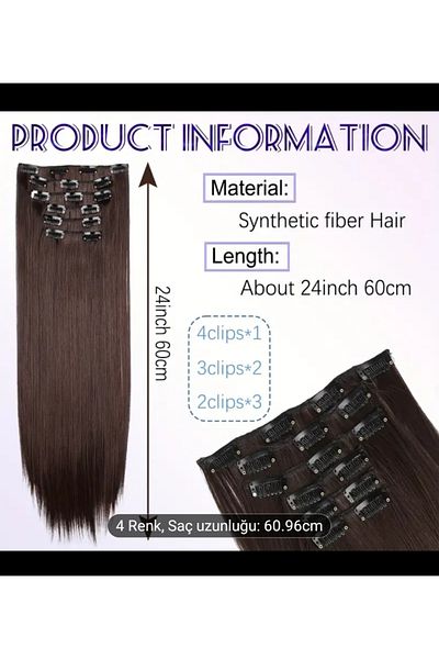 Handmade Wig Snap Fiber 1.Sııf New Generation Hair Can Be Made Heat-Resistant Tong Straightener