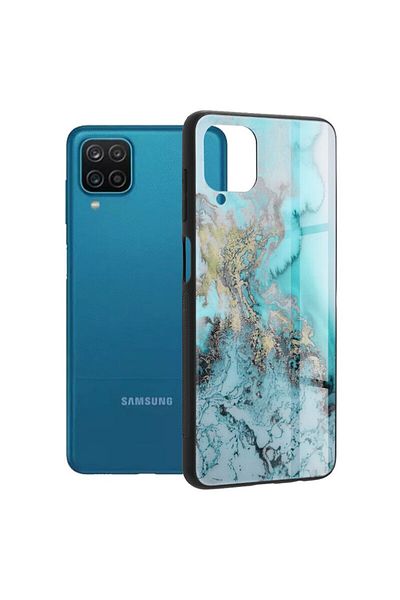Dali Protective Case Compatible with Samsung Galaxy A12/A12 Nacho, Glaze Series, TPU, Blue Ocean, Multico