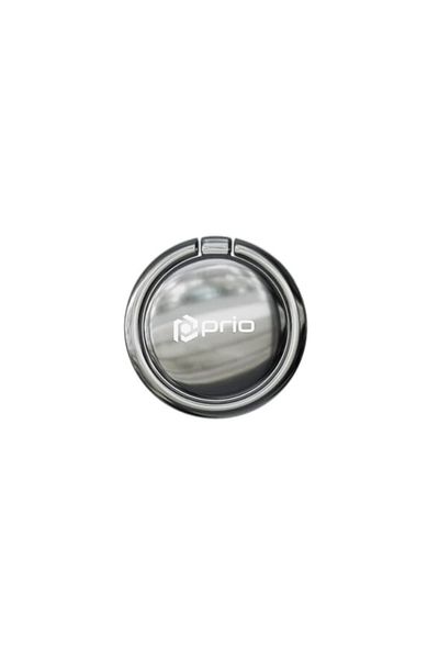 Prio Popsocket Support for Phone or Tablet, Metal, Silver
