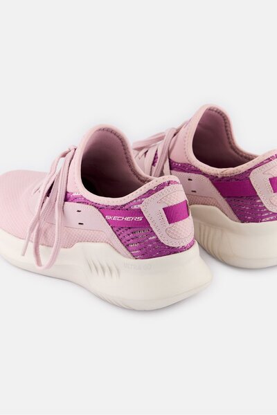 SKECHERS Women Go Run Mojo 2 Lace Up Running Shoes, Mauve
