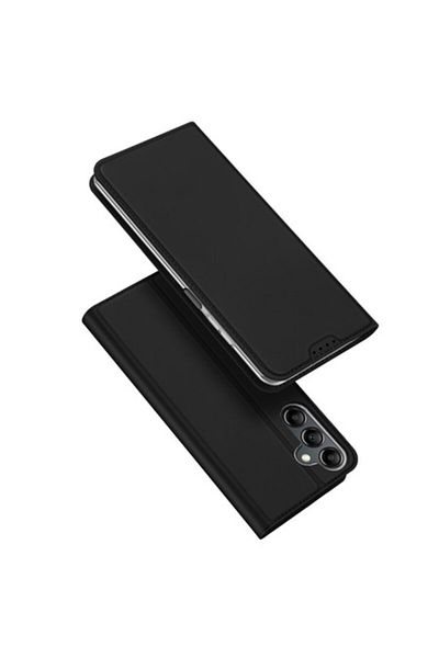 Dali Protective Flip Cover for Samsung Galaxy A25 5G, Skin Pro, -Leather, Black