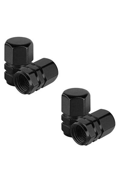 Dali Set 4 capace de supapă auto, aluminiu, filetate, negre