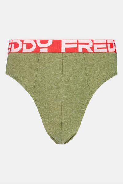 FREDDY Men Brand Logo Brief, Olive