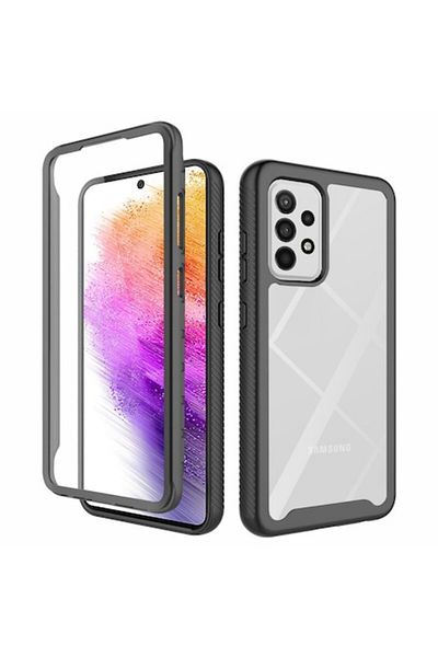 Dali Protective case Defense360 compatible with Samsung Galaxy A73 5G, includes screen protector, TPU, Bl