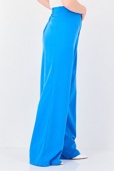 Don't Call Me Jennyfer Women Plain Wide Leg Pants,, Blue