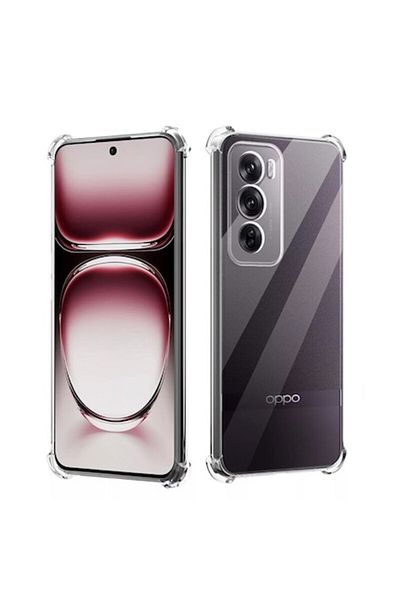 Dali Protective Case Compatible with Oppo Reno12 Pro, ShockProof, Clear Silicone, Transparent