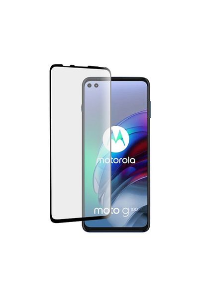 Dali Protective Film Compatible with Motorola Moto G100, Tempered Glass, Black-Transparent