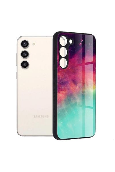 Dali Carcasă de protecție compatibilă cu Samsung Galaxy S23 Plus, seria Glaze, TPU, Fiery Ocean, multicoloră