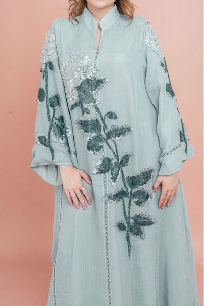 IKKXA Crystal Handwork Modern Jalabiya