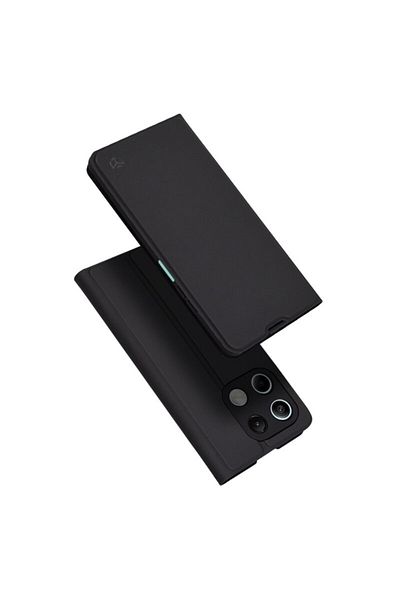 Dali Flip Cover Protective Case for Xiaomi Redmi Note 13 5G, MagSkin Book, Leather, Black
