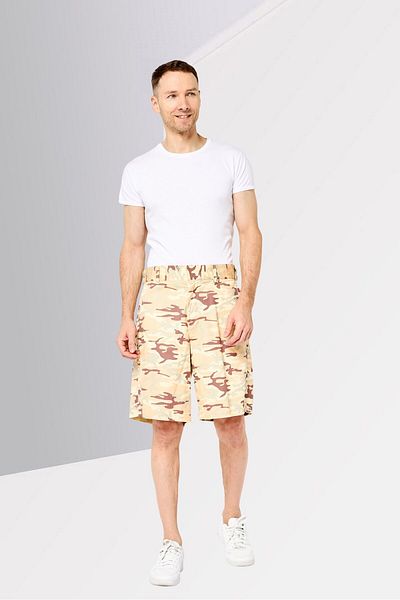 Diesel Men Camouflage Basic Shorts, Multicolor
