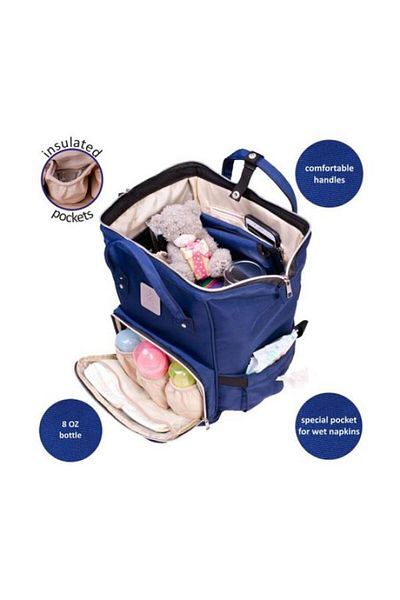 OEM Rucsac-geantă multifuncțională pentru bebeluși, bleumarin