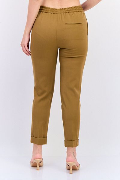 NAH/ Studio Women Regular Fit Solid Straight Pants, Brown