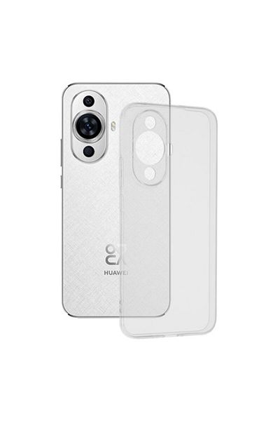 Dali Protective Case Compatible with Huawei Nova 11, Clear Silicone, Transparent