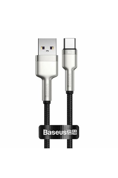 Dali Charging and data transfer cable, USB-A to USB Type-C, Cafule Metal Series, 66W, 2m length, Black-Gr