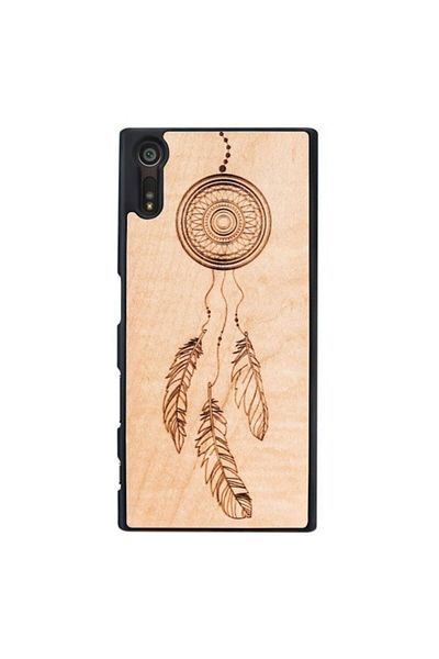 Dali Protective Case Compatible with Sony Xperia XZ, Dream Catcher Model, TPU, Brown