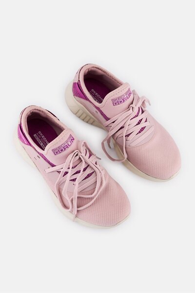 SKECHERS Women Go Run Mojo 2 Lace Up Running Shoes, Mauve