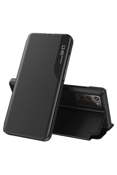 Dali Flip Cover Case Compatible with Samsung Galaxy S20 FE 4G/5G, eFold, Synthetic Leather, Black