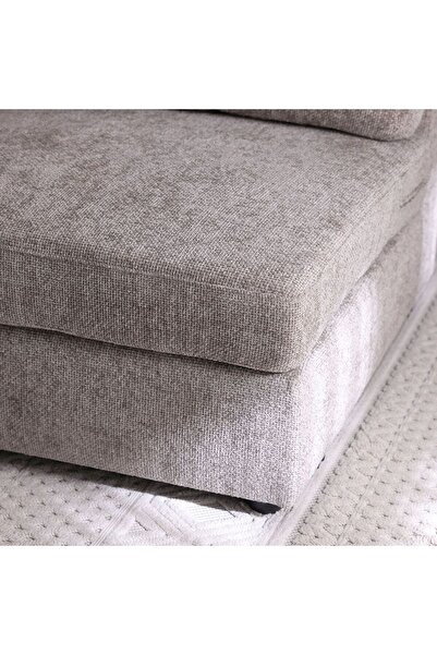 Danube Home Odum 1 Seater Fabric Sofa with Left Arm - Brown L103xW99xH90cm