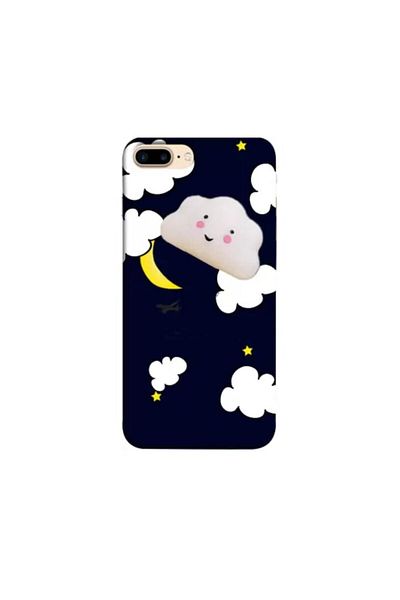 dalip Just-Must Protective Case Compatible with Apple iPhone 6/6S/7/8, Foam Cloud Design, Black