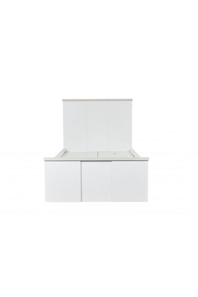 Danube Home Thomas 90x190 Single Bed - White/Light Oak