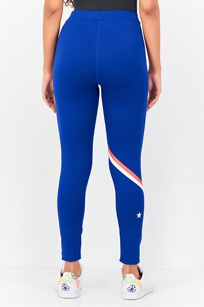 Reebok Women Sportswear Fit Training Leggings, Cobalt Blue