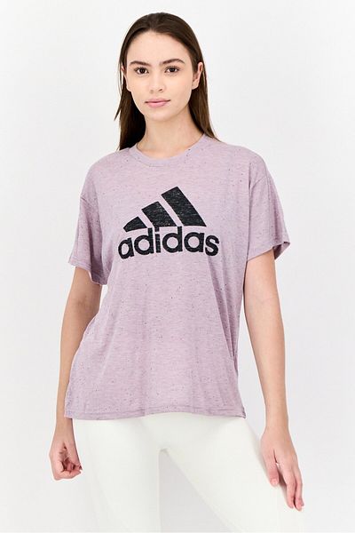 adidas Women Sportswear Fit Short Sleeve Outdoor T-Shirt, Purple
