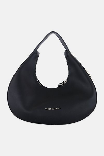 Vince Camuto Women Brand Logo Shoulder Bag 25 H x 31 L x 7,5 W cm, Black