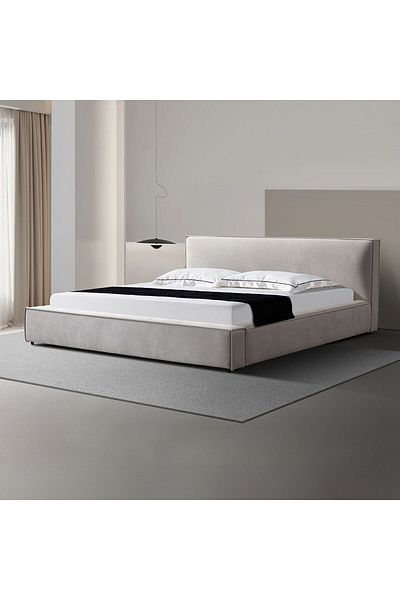 Danube Home Delano 180x200 King Bed - Grey L234xW198xH87cm