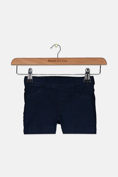 Levi's شورت قصير للبنات الصغار، أزرق داكن
