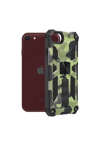 Dali Husă de protecție pentru Apple iPhone 7/8/SE 2, SE 3 (Seria Blazor), margini întărite, TPU, Camo Lime, Mu