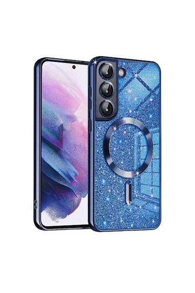 Dali Carcasă de protecție compatibilă cu Samsung Galaxy S21 FE 5G, sclipici de lux, compatibilă cu MagSafe, TPU, culoarea B