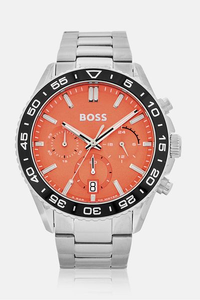 BOSS Men 1514162 Runner Stainless Steel Watch, Silver