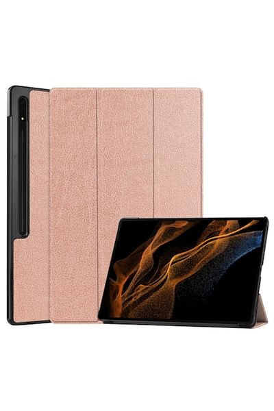 Dali Protective Flip Cover for Samsung Galaxy Tab S8 Ultra/S9 Ultra, Rose Gold