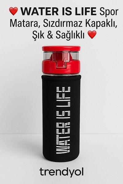 madam gold Water Flask Glass and Transparent Special Motivational Flask