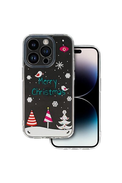 Dali Protective case compatible with Apple iPhone 14 Pro, Christmas motifs, Design 4, Merry Christmas, wi