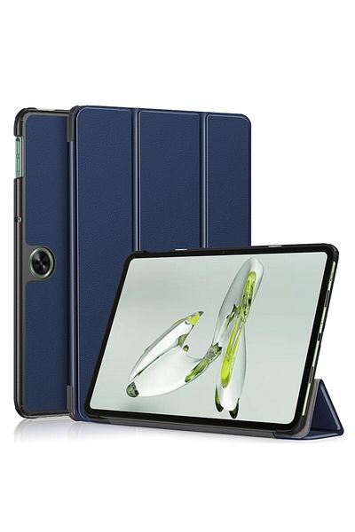 Dali Flip Cover Protective Case for OnePlus Pad Go / Oppo Pad Air 2, Stand Type, -leather, Blue