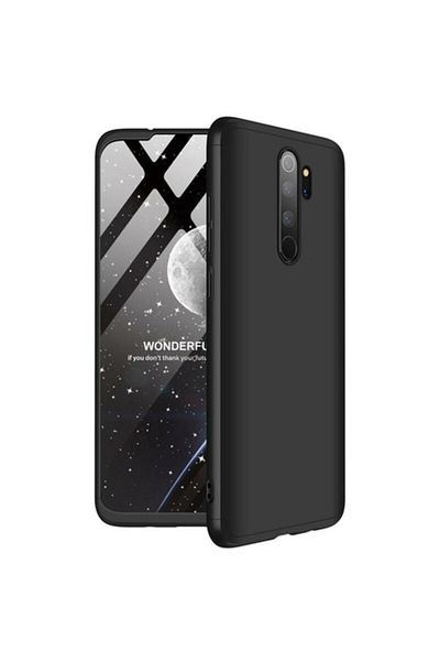 Dali 360 Protection Case Compatible with Xiaomi Redmi Note 8 Pro, Screen Protector Included, Black