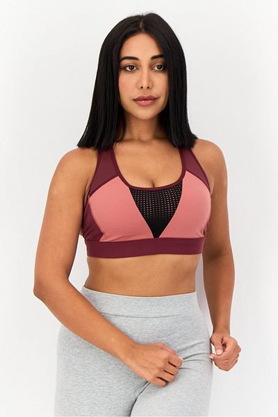 Reebok Women Padded Solid Training Sports Bra, Multicolor