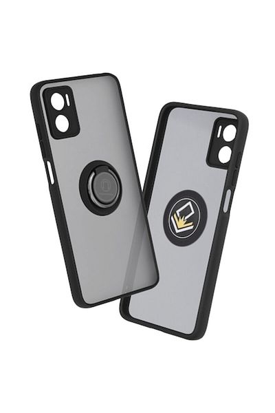 Dali Protective Case Compatible with Motorola Moto E22/Moto E22i, Glinth Series, Magnetic Ring, TPU, Blac
