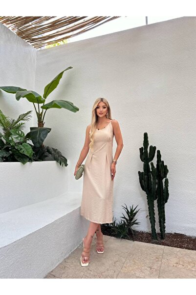 NEW STATION Rochie midi New Station cu bretele pe umeri