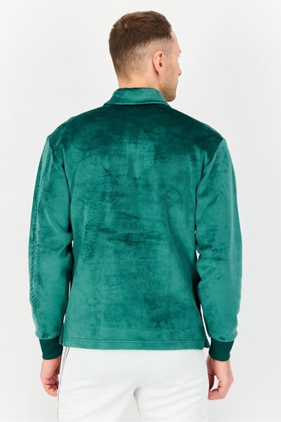 adidas Men Sportswear Fit Long Sleeve Outdoor Sweatshirt, Green