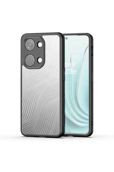 Dali Protective Case Compatible with OnePlus Nord 3, Aimo Series, Reinforced Edges, TPU, Black-Transparen