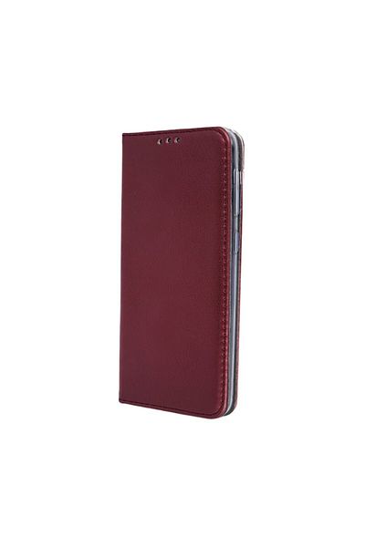 Dali Protective Flip Cover Case for Xiaomi Redmi A1/A2, Smart Magnetic, Leather, Burgundy Red
